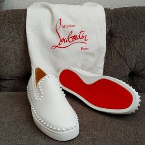 Christian Louboutin White Pik Boat Size EU 47